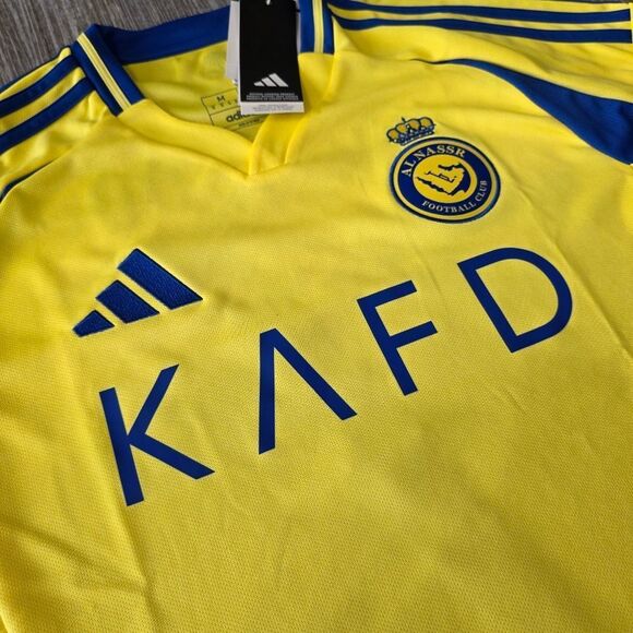 Al Nassr FC 24/25 Cristiano Ronaldo Adidas Home Authentic Jersey Yellow M JP0459 - Picture 4 of 15